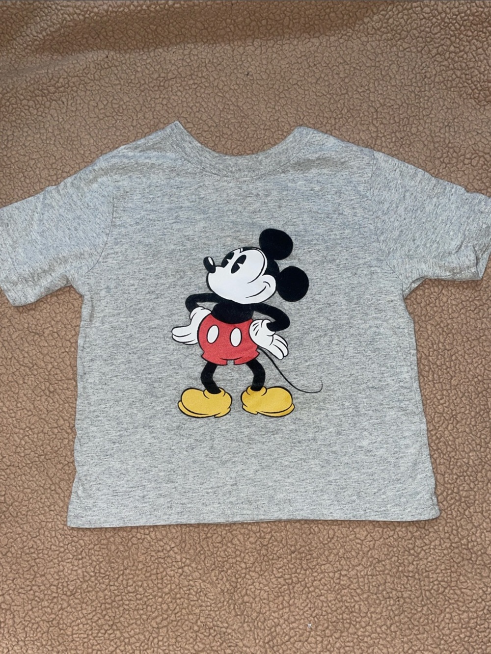 Kids Gray Mickey Mouse Graphic Tee